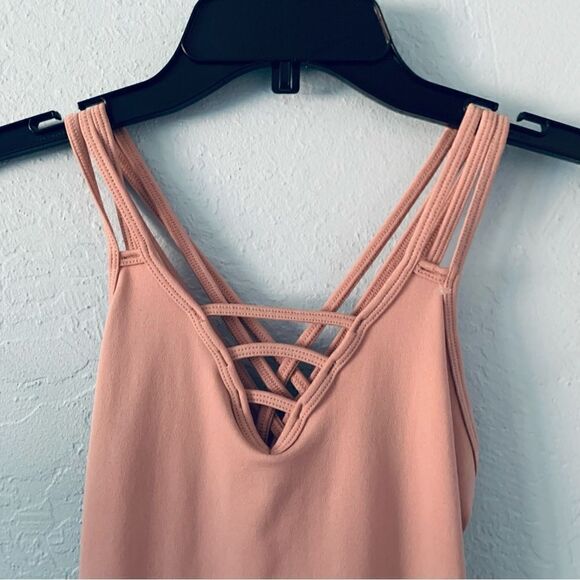BUNDLE 2 Pink & Gray Spandex Tank Tops Size OS - Picture 3 of 13